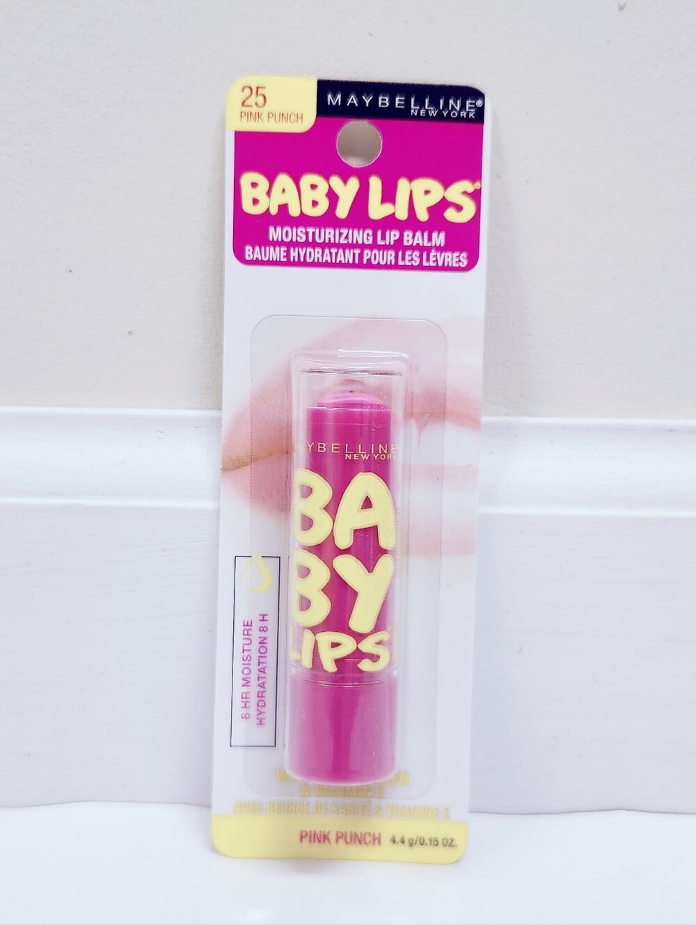 ⭐4/$15 Maybelline Baby Lips Moisturizing Lip Balm Pink Punch